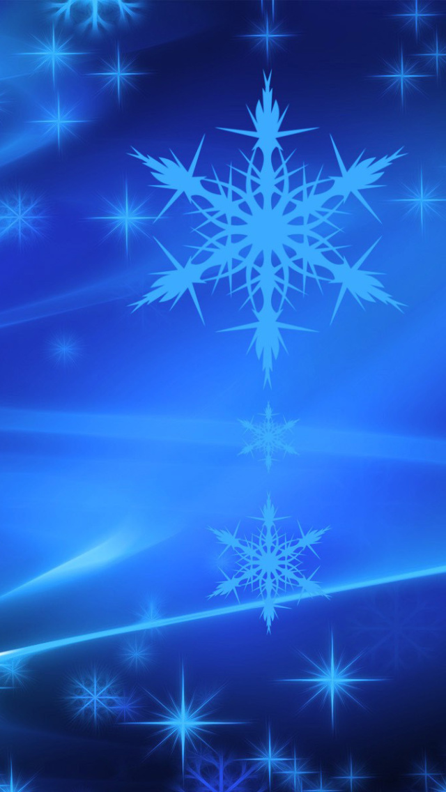Das Snowflakes Wallpaper 640x1136