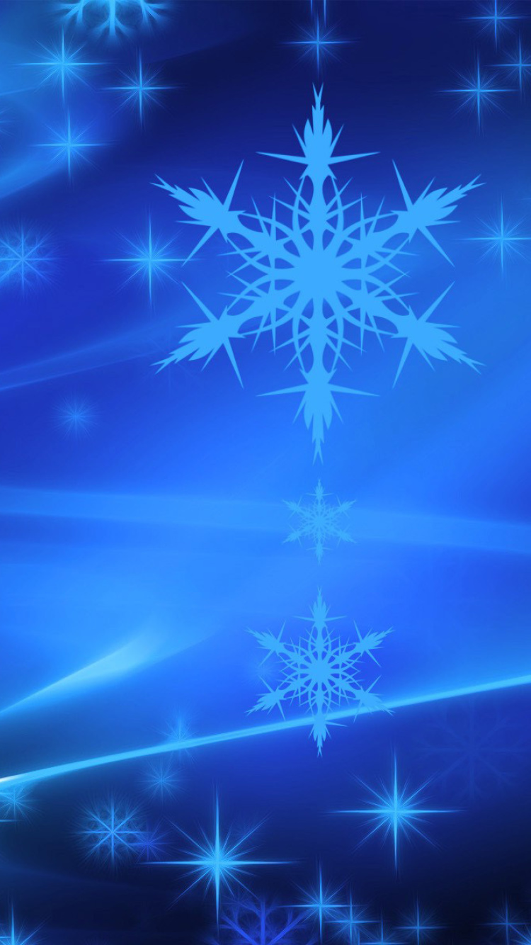 Fondo de pantalla Snowflakes 750x1334