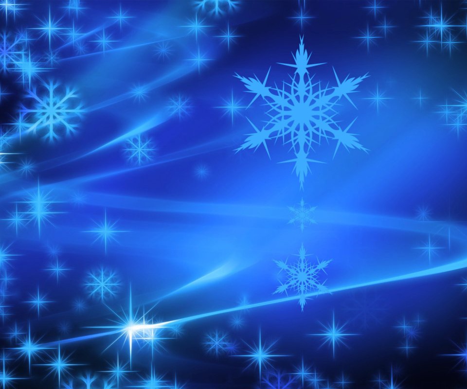 Das Snowflakes Wallpaper 960x800