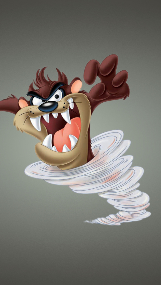 Sfondi Looney Tunes Tasmanian Devil 640x1136
