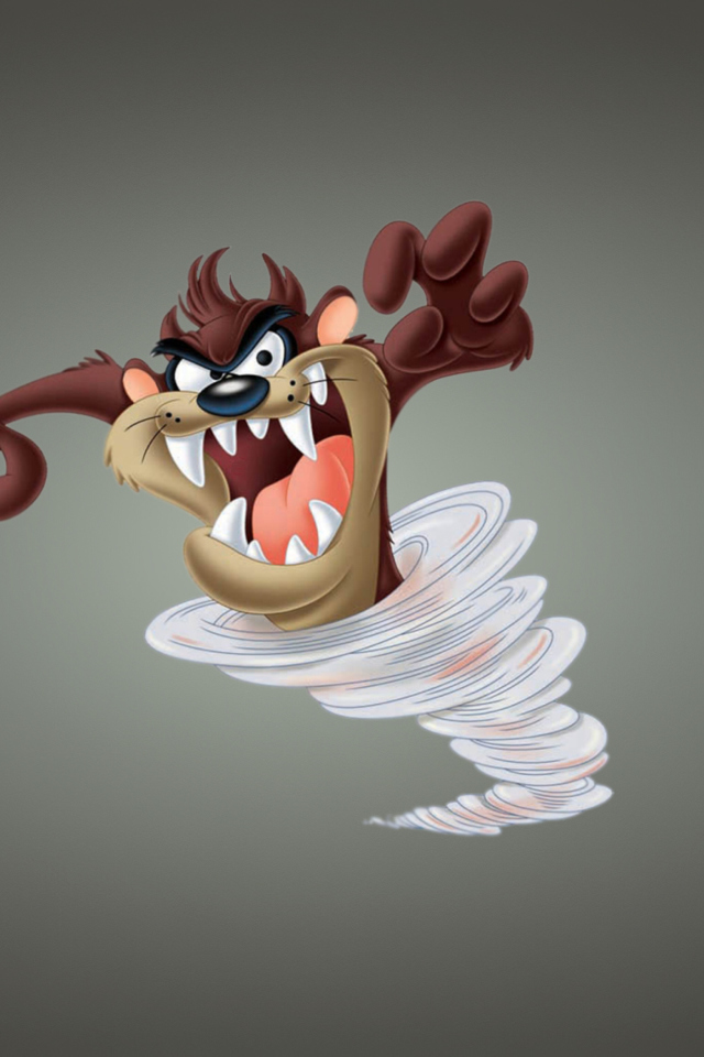 Das Looney Tunes Tasmanian Devil Wallpaper 640x960