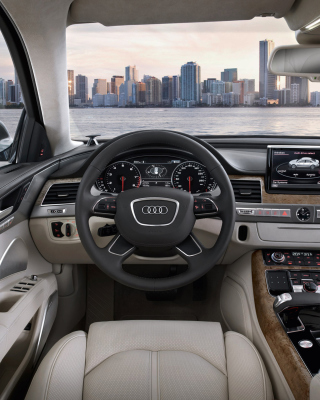 Audi A8 Interior - Obrázkek zdarma pro 480x640