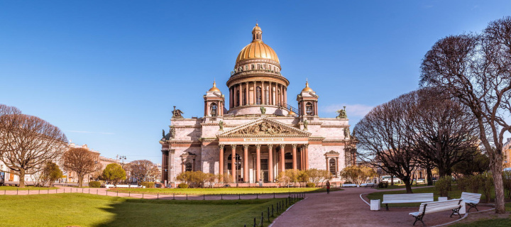 Wallpaper St Isaacs Cathedral, St Petersburg, Russia wallpaper 720x320