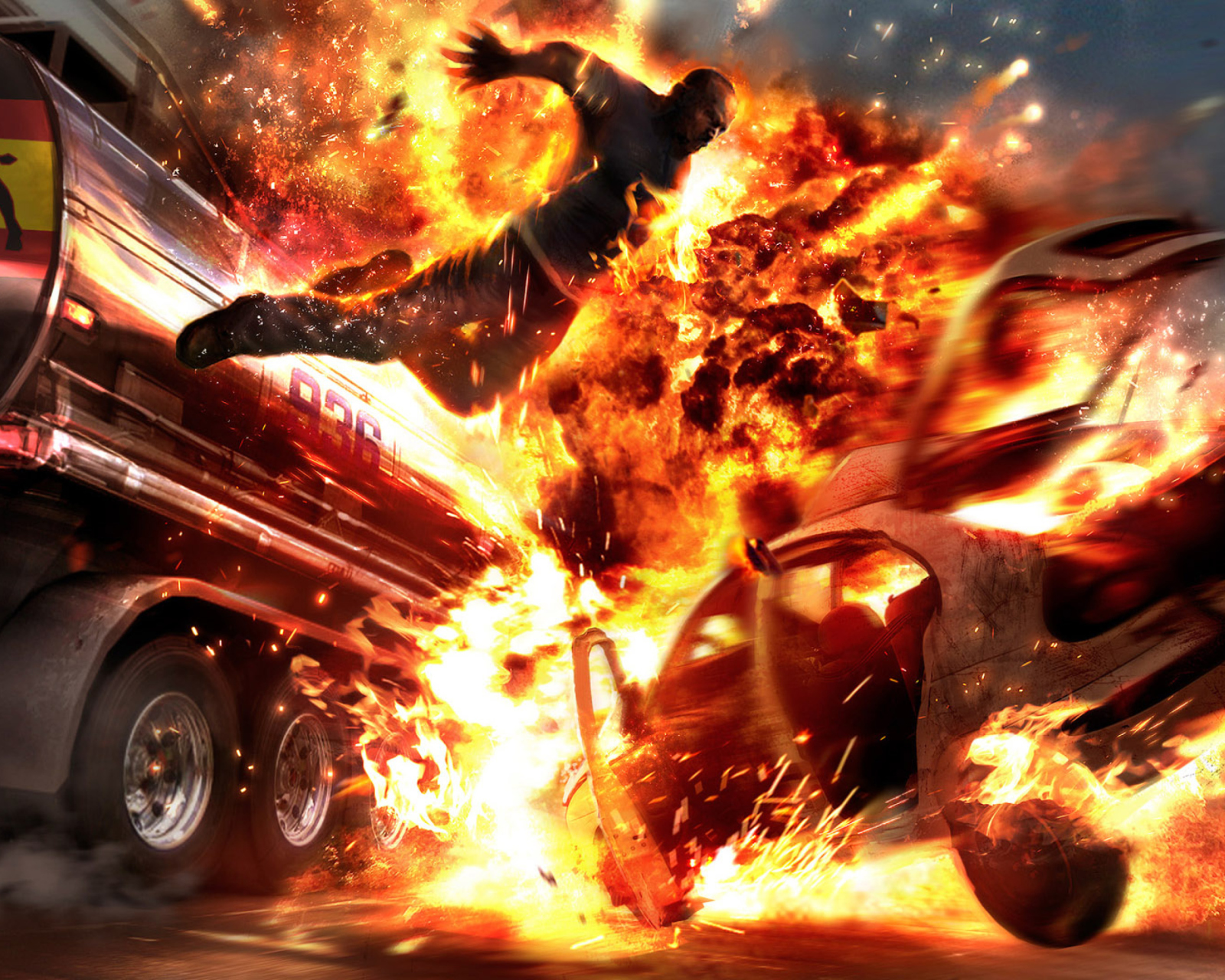 Screenshot №1 pro téma Car Crash Explosion 1600x1280
