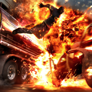 Car Crash Explosion sfondi gratuiti per iPad mini 2