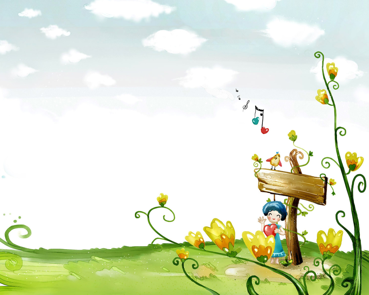 Screenshot №1 pro téma Fairyland Illustration 1280x1024