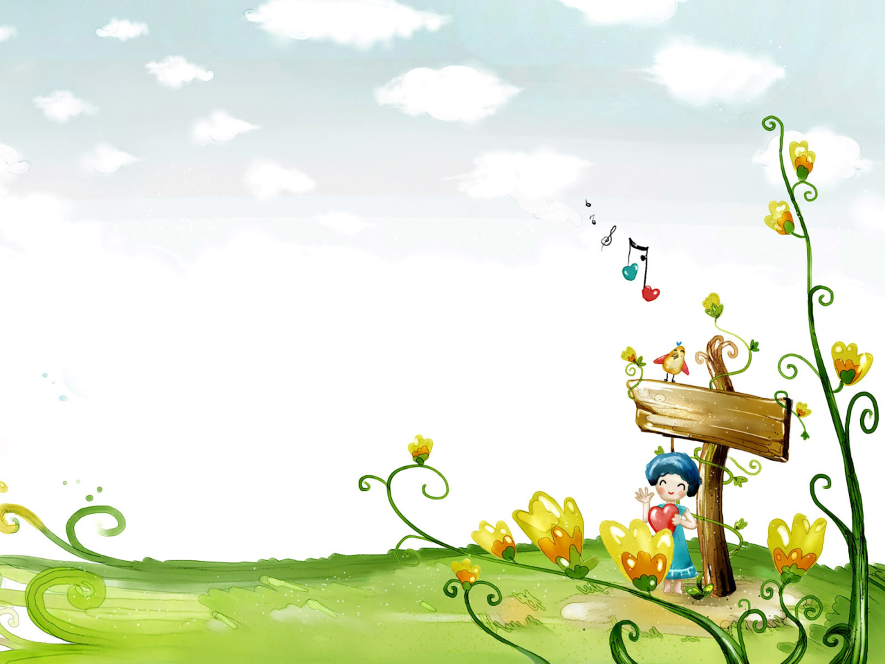 Das Fairyland Illustration Wallpaper 1280x960