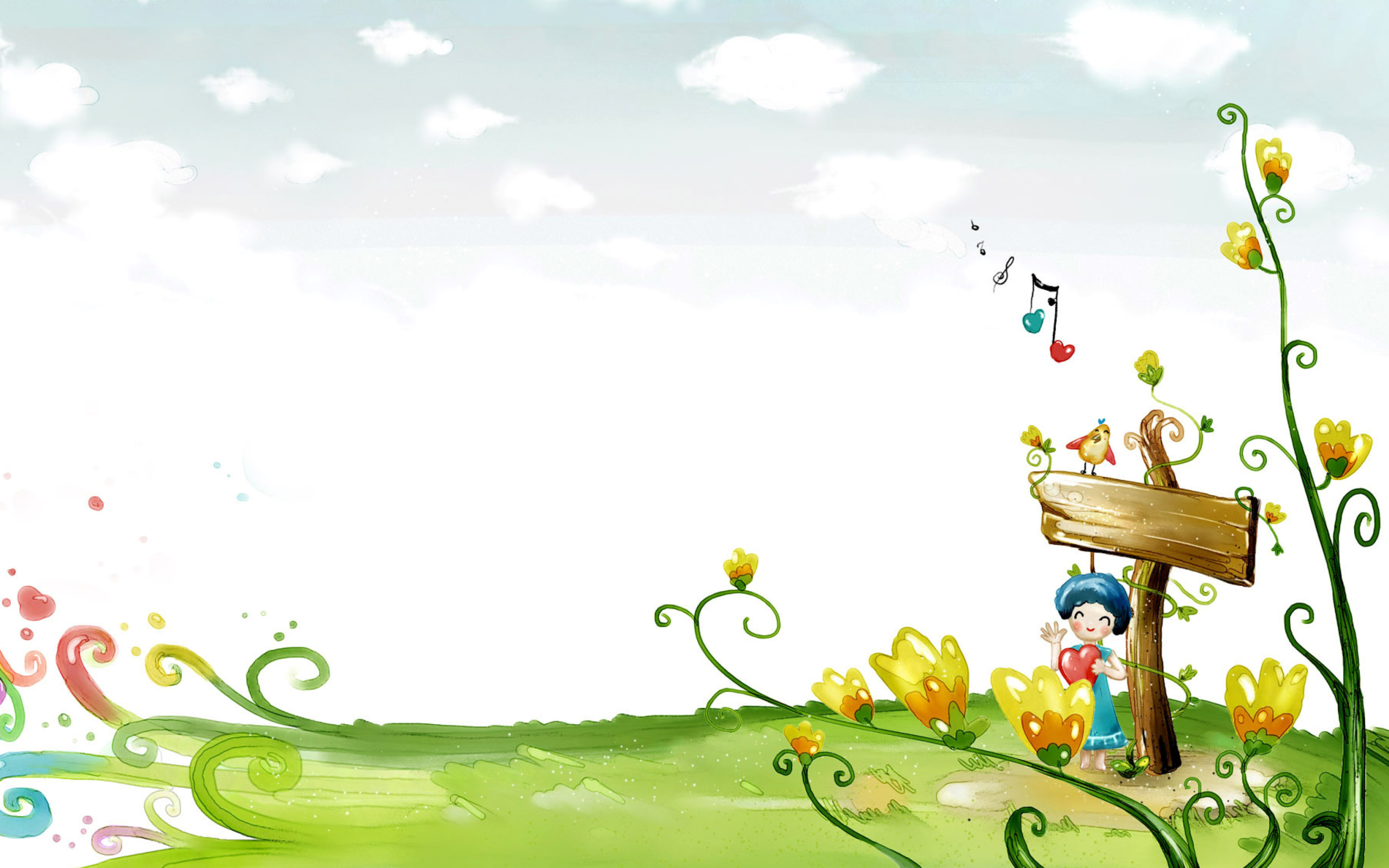 Fairyland Illustration wallpaper 2560x1600
