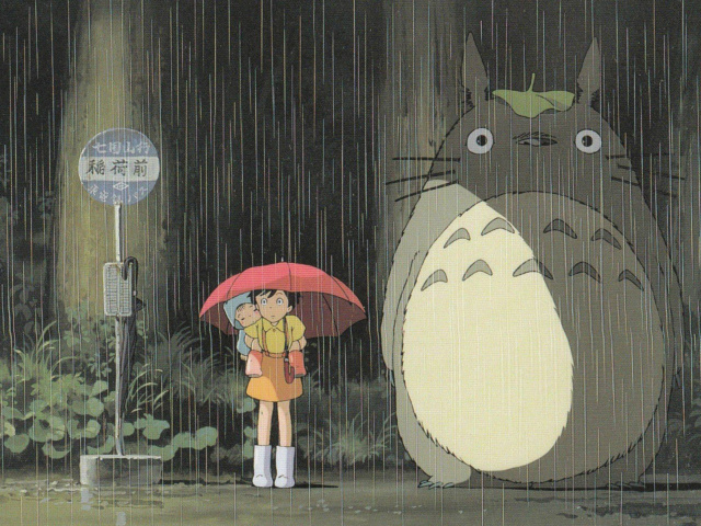 My Neighbor Totoro Japanese animated fantasy film wallpaper 640x480