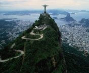 Обои View From Corcovado 176x144