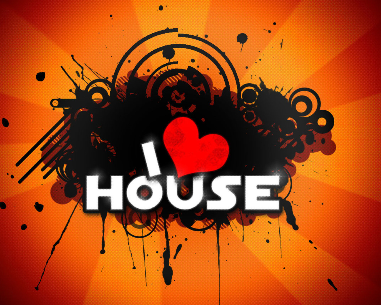 Sfondi I Love House Music 1600x1280