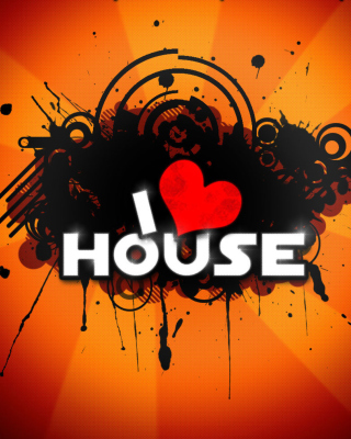 I Love House Music - Obrázkek zdarma pro 132x176