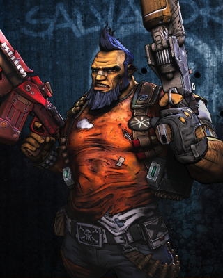 Salvador the Gunzerker, Borderlands 2 - Obrázkek zdarma pro 480x800