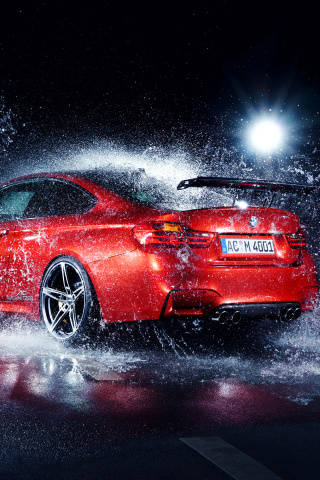 Fondo de pantalla BMW M4 Tuning 320x480