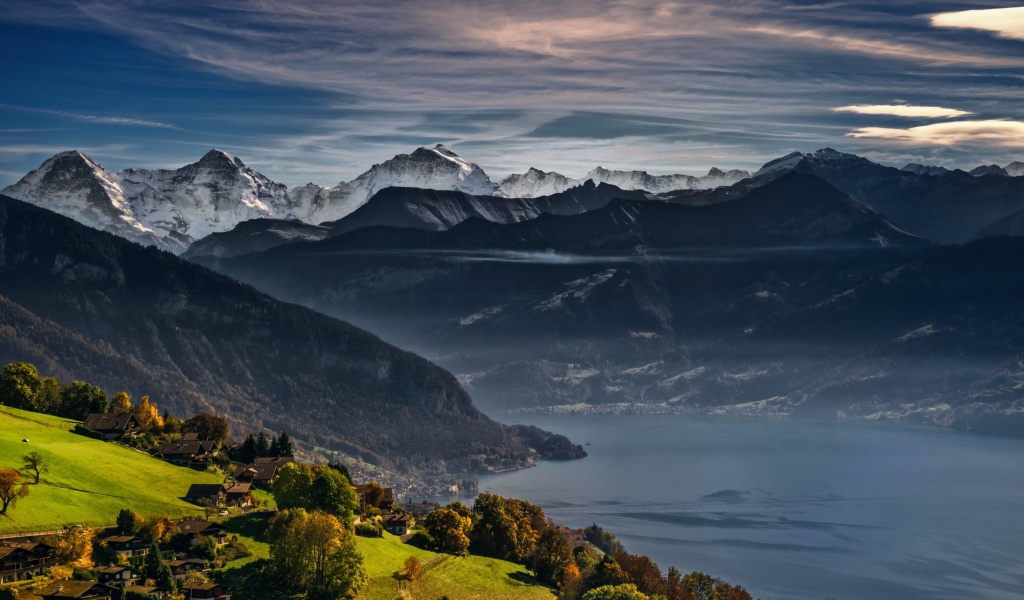 Screenshot №1 pro téma Swiss Alps Panorama 1024x600