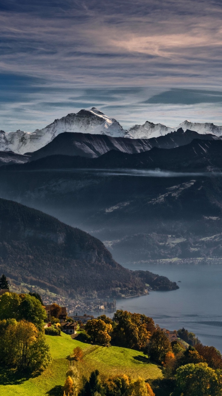 Das Swiss Alps Panorama Wallpaper 750x1334