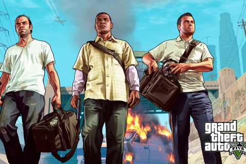 Fondo de pantalla Gta 5 V Trevor 480x320