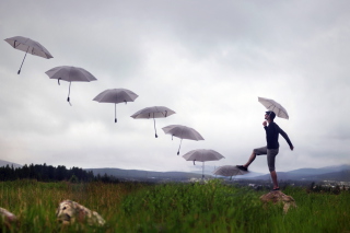 Step On Umbrella - Obrázkek zdarma pro Motorola DROID