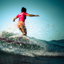 Das Colorful Surfing Wallpaper 128x128