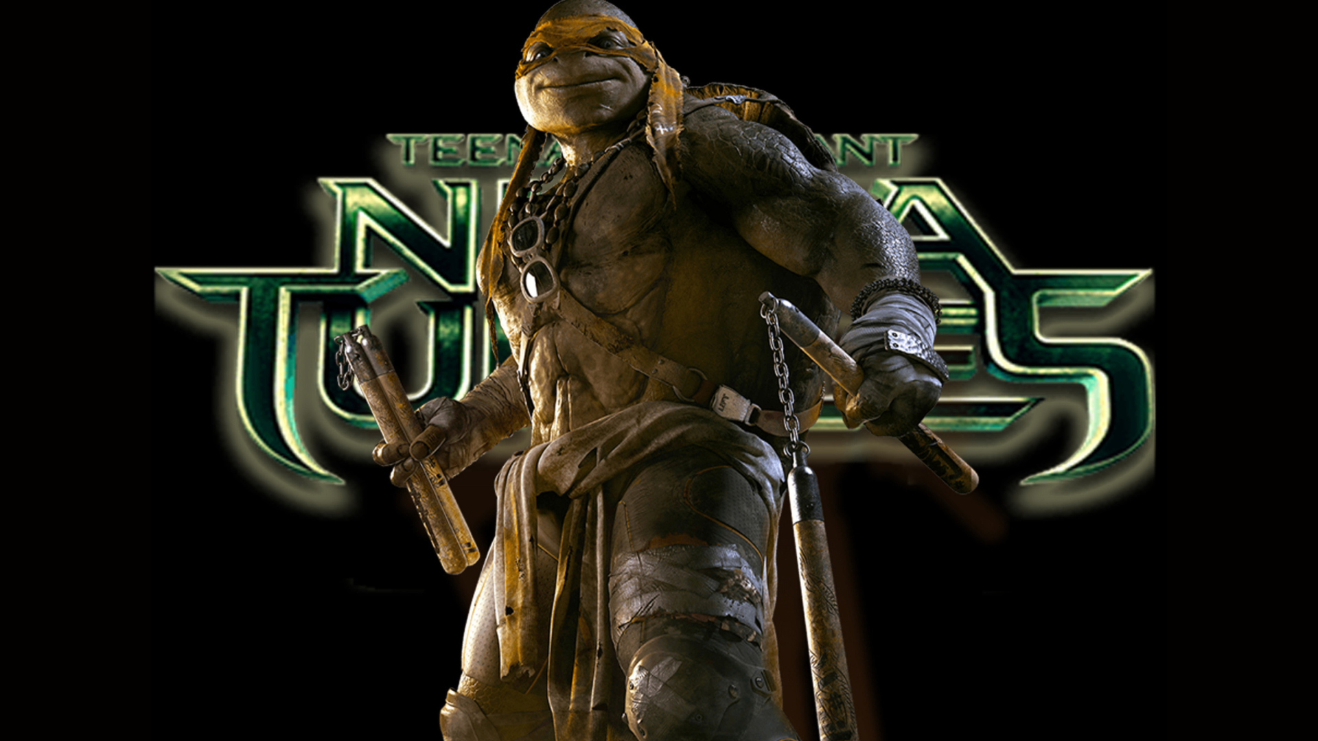 Fondo de pantalla TMNT 2014 Michelangelo 1920x1080