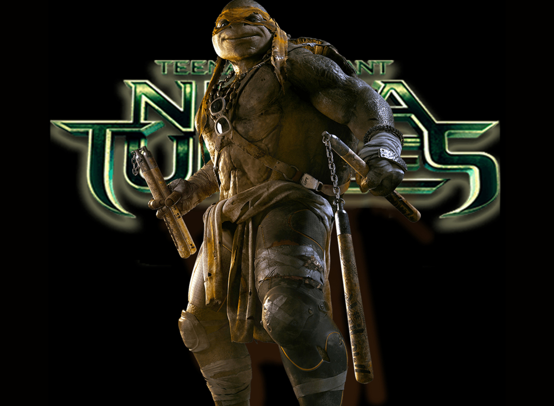 Fondo de pantalla TMNT 2014 Michelangelo 1920x1408