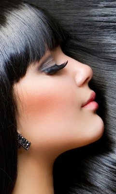 Sfondi Brunette Makeup 240x400