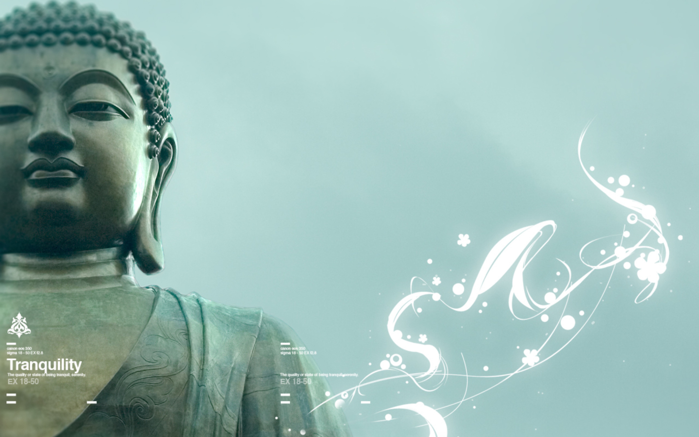 Abstract Buddha wallpaper 1440x900