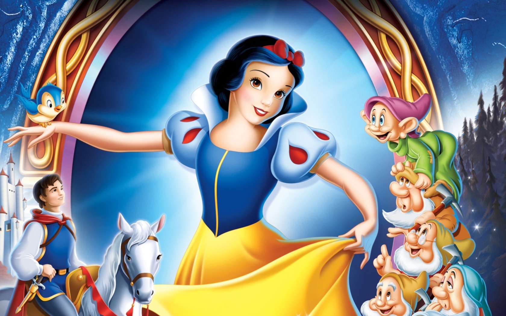 Screenshot №1 pro téma Disney Snow White 1680x1050