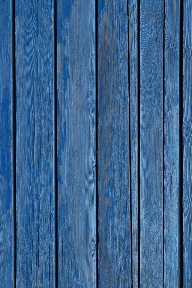 Blue wood background wallpaper 640x960
