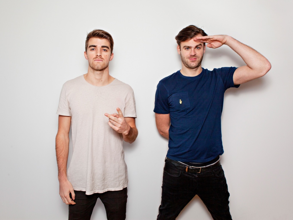 Обои The Chainsmokers with Andrew Taggart and Alex Pall 1024x768