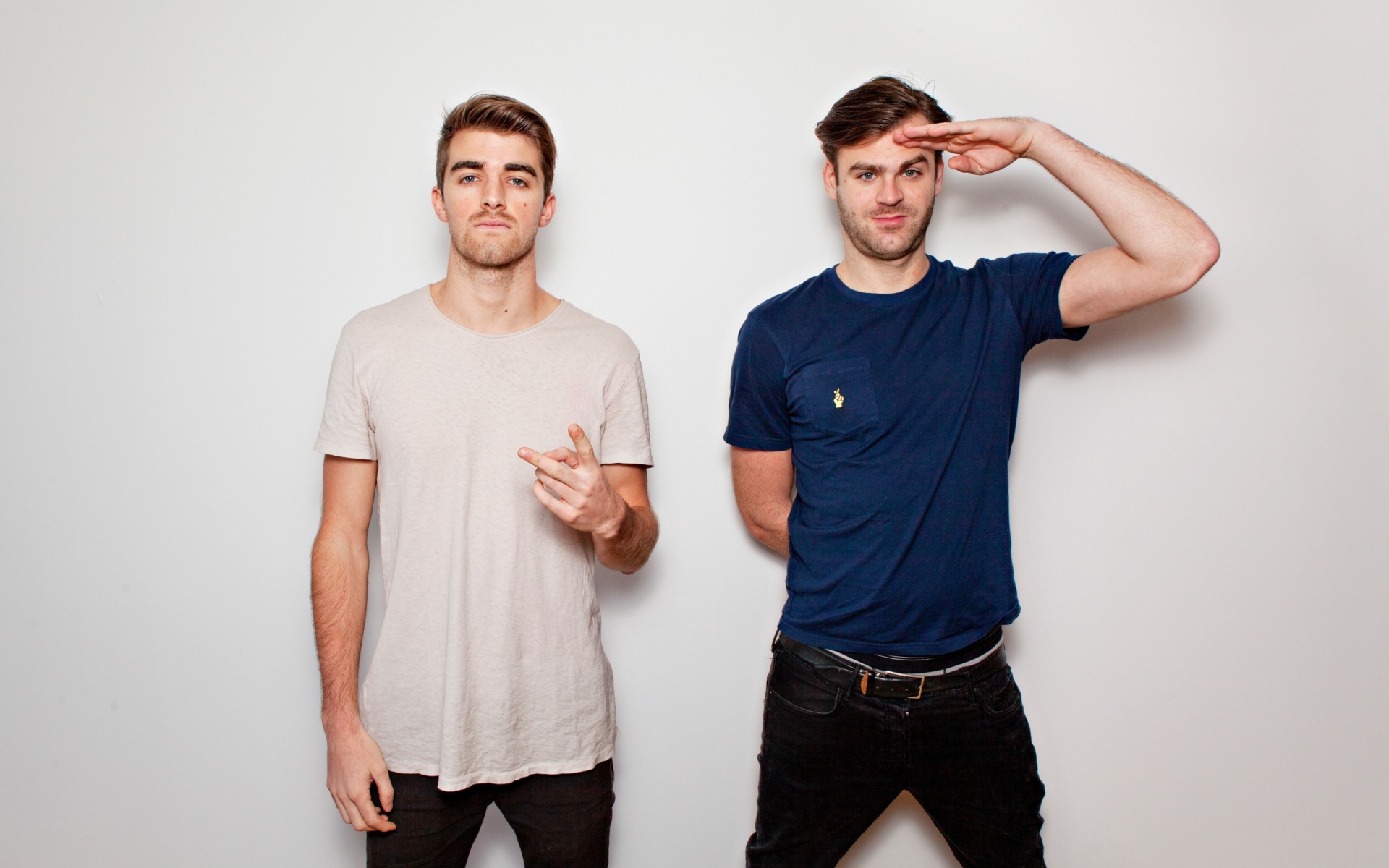 Fondo de pantalla The Chainsmokers with Andrew Taggart and Alex Pall 1920x1200