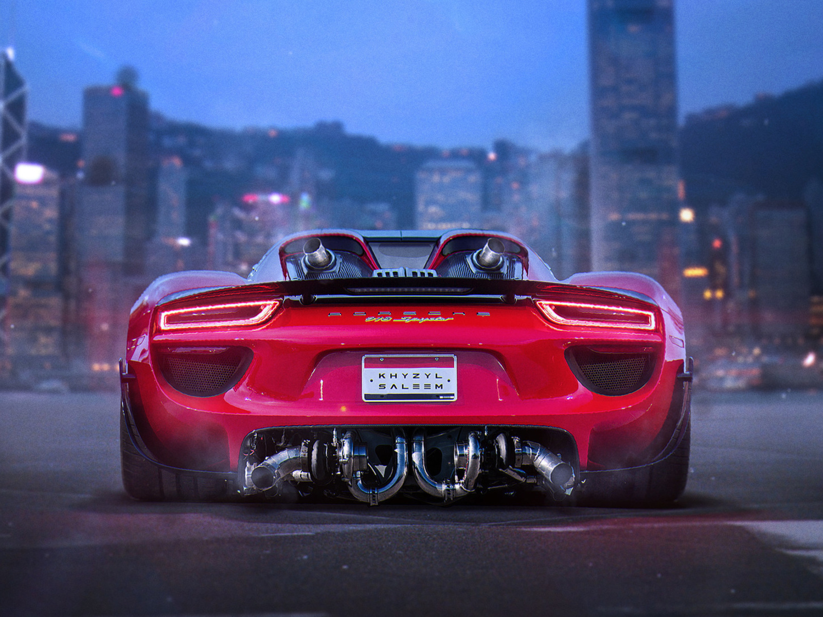 Screenshot №1 pro téma Porsche 918 Spyder Red 1600x1200