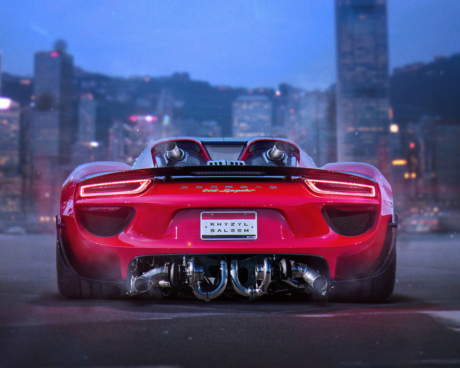 Screenshot №1 pro téma Porsche 918 Spyder Red 1600x1280