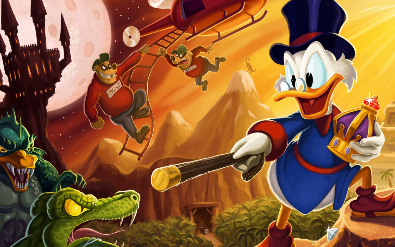 DuckTales, Scrooge McDuck wallpaper 1280x800