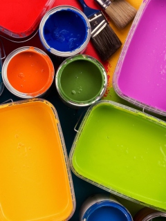 Colorful Paint wallpaper 240x320