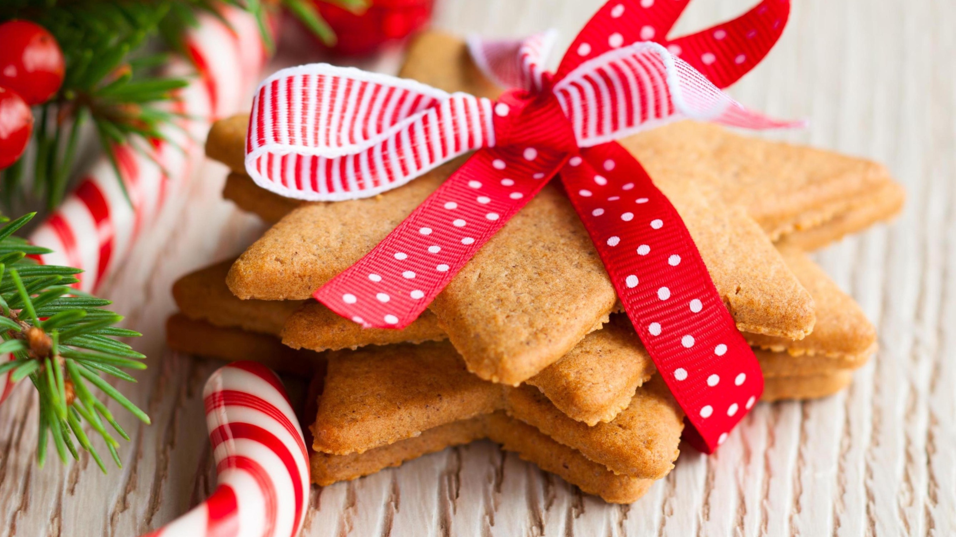 Ginger Bread Star Cookies wallpaper 1920x1080