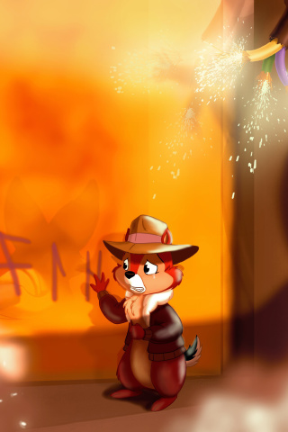 Chip and Dale Rescue Rangers 2 wallpaper 320x480
