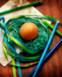 Обои Egg In Nest 128x160