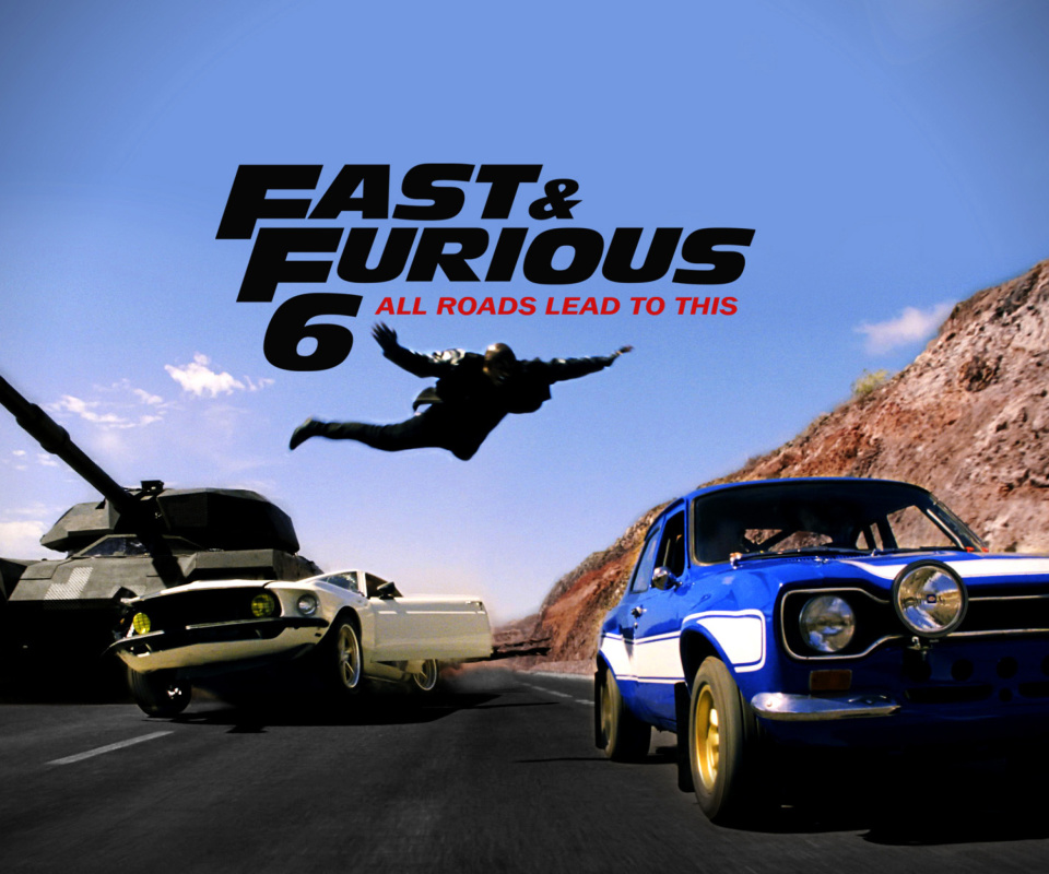 Fast and furious 6 Trailer wallpaper 960x800