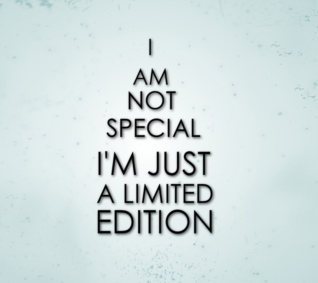 I Am Limited Edition wallpaper 1080x960