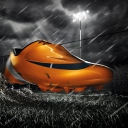 Fondo de pantalla Nike Orange Mercurial Vapor 128x128