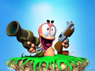Worms Games wallpaper 320x240