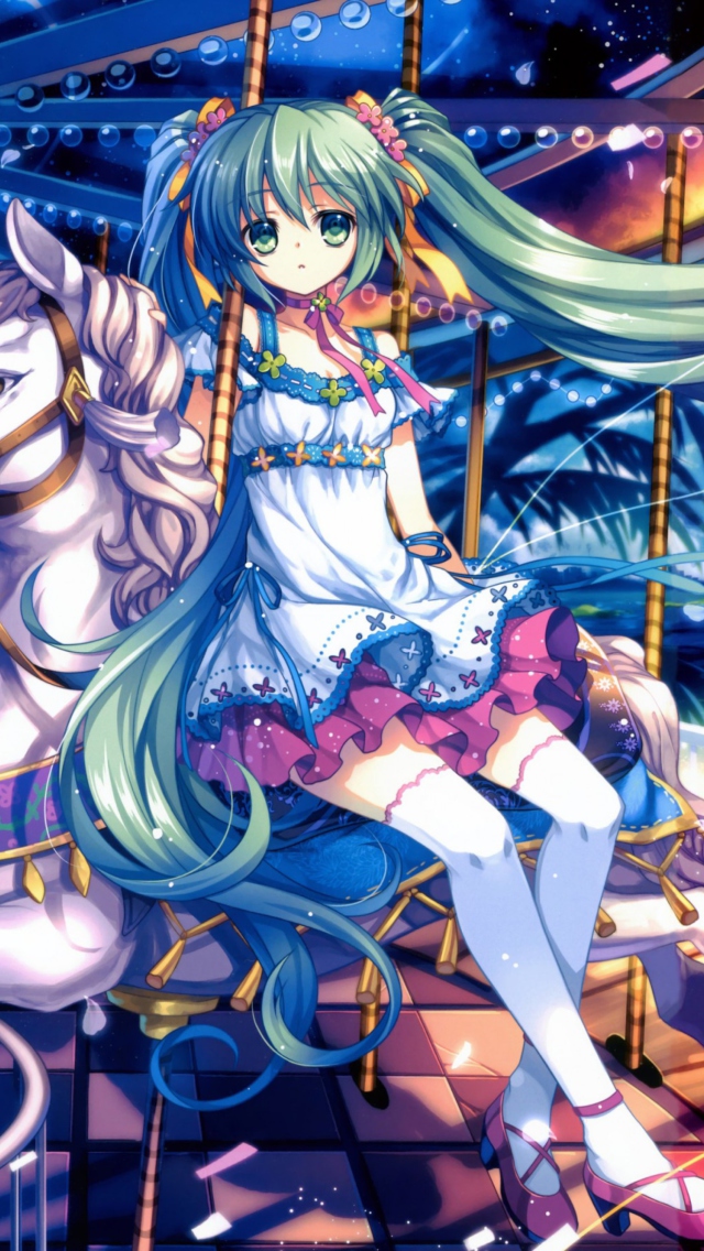 Screenshot №1 pro téma Hatsune Miku, Vocaloid 640x1136