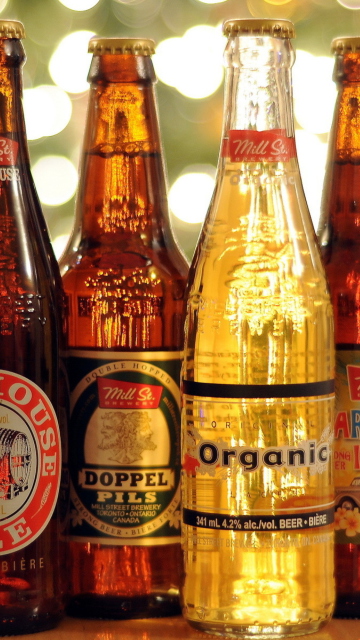 Fondo de pantalla Beer Bottles 360x640