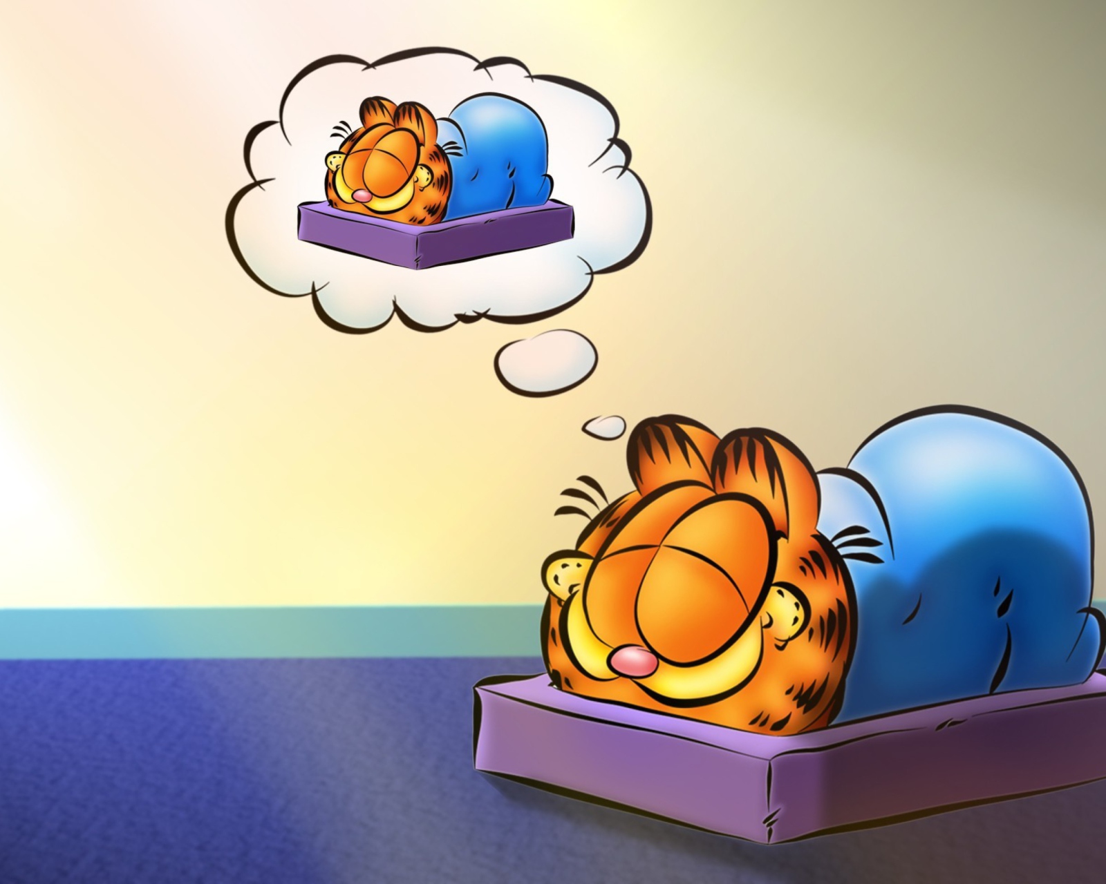 Das Garfield Sleep Wallpaper 1600x1280