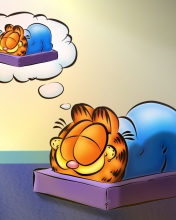 Обои Garfield Sleep 176x220