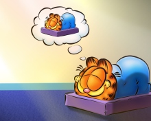 Sfondi Garfield Sleep 220x176