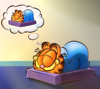 Garfield Sleep - Obrázkek zdarma pro iPad 3