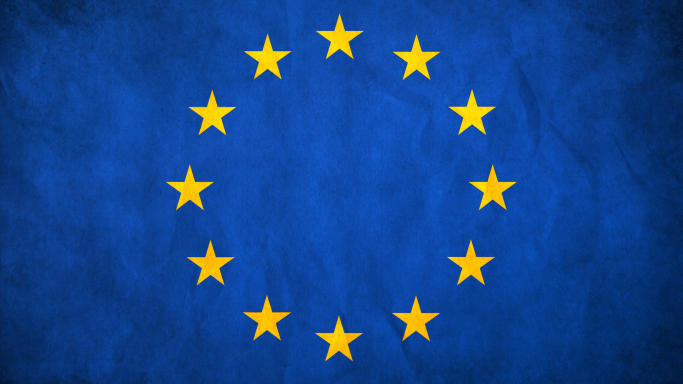 Sfondi EU European Union Flag 1366x768