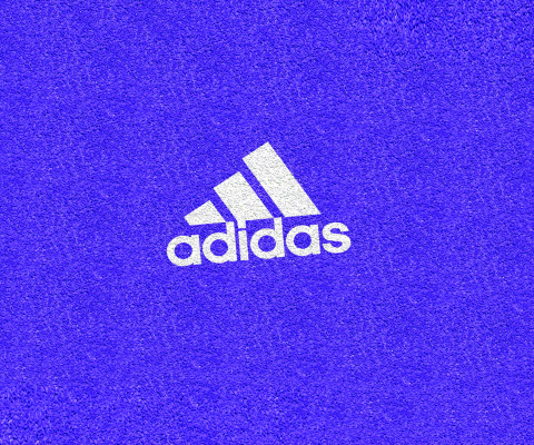 Обои Adidas Blue Logo 480x400